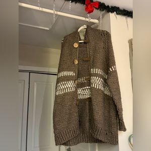 New knitted large sweater